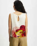 Model wears Silk Shell Top - Diya