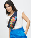 Model wears Funky Bumbag - Amplify