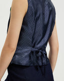 Model wears Denim Daydream Reversible Vest