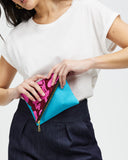 Model holds Foldover Purse - Storyteller