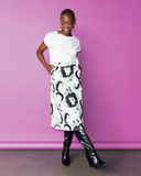 Model wears Li Phay A-line Midi Skirt