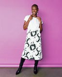 Model wears Li Phay A-line Midi Skirt