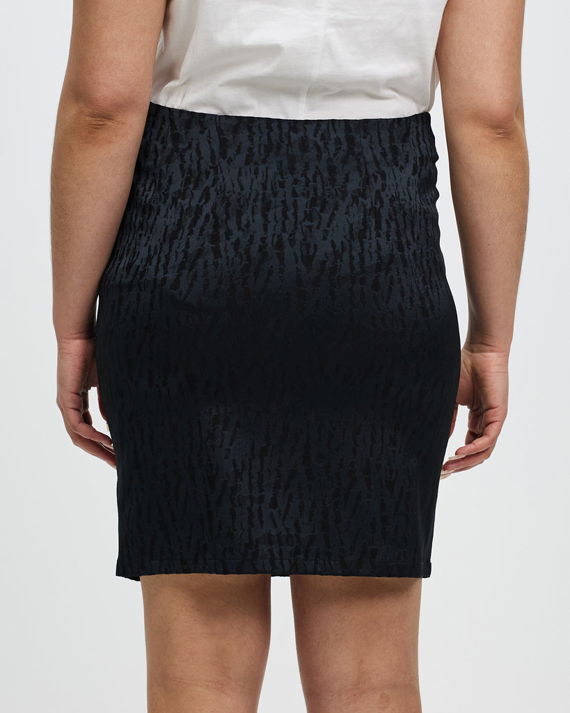 Model wears Luna Front Tie Mini Skirt