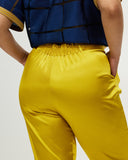 Model wears Marigold Straight Leg Pant