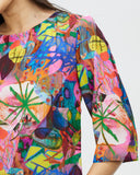 Model wears Silk Smock Top - Amplify