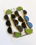 Quazi Design Sisanda Earring Black and Green