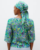 Model wears Smock Top in Reflections