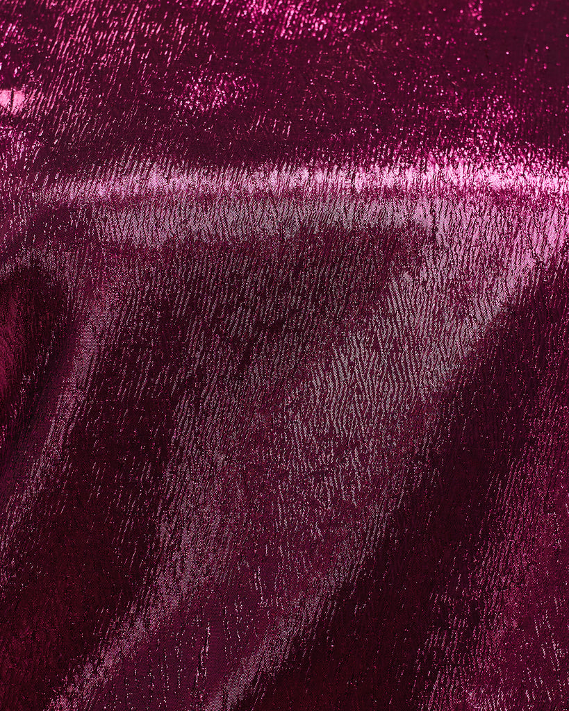 Close up of Xanadu Pink Glow Shell Top Fabric