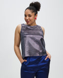 Model wears with Xanadu Silver Shell Top