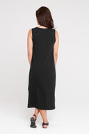 Dorsu Relaxed Tank Dress - Black