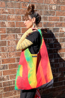 natalie wears our jenny kee step into paradise tote bag