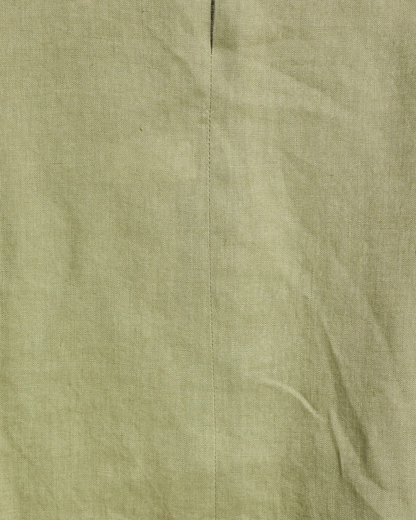Close up of Sage Linen Fabric