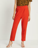 Model wears Scorching Orange Straight Leg Pant