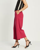 Cropped Culottes - Scorching Pink