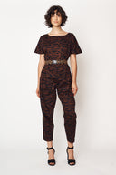 Black Leopard Elastic Belt