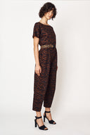 Black Leopard Elastic Belt