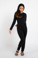 Dorsu Staple Long Sleeve T-shirt - Black