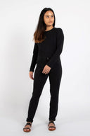 Dorsu Staple Long Sleeve T-shirt - Black