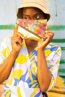 Fairfield Bloom Foldover Purse (Gold)