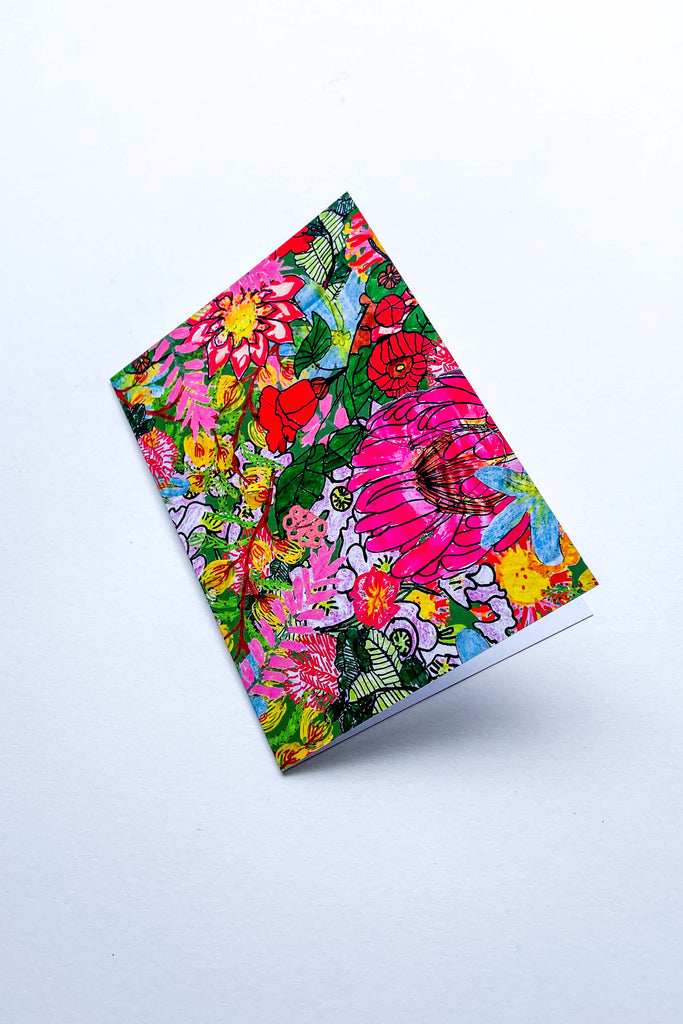 a6 sized fairfield bloom print greeting card