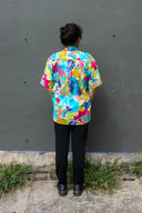 Short Sleeve Shirt - Flocked Floral