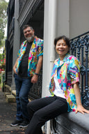 Short Sleeve Shirt - Flocked Floral