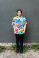 Short Sleeve Shirt - Flocked Floral