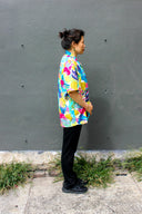 Short Sleeve Shirt - Flocked Floral