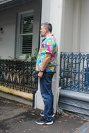 Short Sleeve Shirt - Flocked Floral