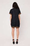 Sports Raglan Mini Dress - Leopard Linen