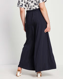 Palazzo Pants - Navy Pinstripe