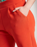 Model wears Scorching Orange Straight Leg Pant