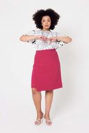 Wrap Midi Skirt - Scorching Pink