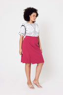 Wrap Midi Skirt - Scorching Pink