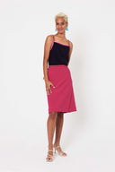 Wrap Midi Skirt - Scorching Pink