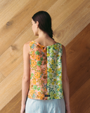 Patchwork Splice Shell Top - Ditsy Floral S