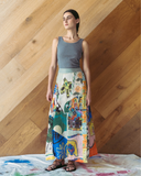 Wrap Skirt - Mixed Print
