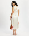 Model wears Silk Sleeveless Dress in Diya