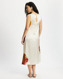 Model wears Silk Sleeveless Dress in Diya