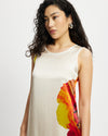 Model wears Silk Sleeveless Dress in Diya