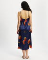 Model wears Silk Slip Dress in Nour