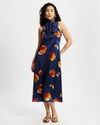 Model wears Silk Slip Dress in Nour