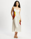 Model wears Silk Slip Dress in Diya