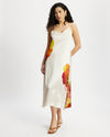 Model wears Silk Slip Dress in Diya