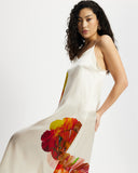 Model wears Silk Slip Dress in Diya