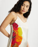 Model wears Silk Slip Dress in Diya