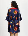 Model wears Silk Kaftan Dress in Nour