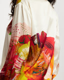 Model wears Long Sleeve Shirt in Diya 