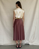 Bias Cut Skirt - Nutmeg
