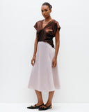 Model wears Carbon Copper Karen Top